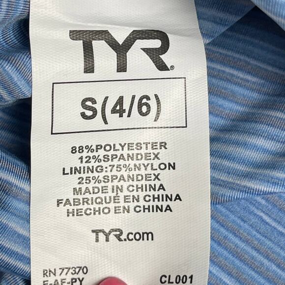 TYR Durafast Lite CYPRUS AMBU Tank Swim Top - Royal Navy Size Small 4/6  $40 - Picture 6 of 6